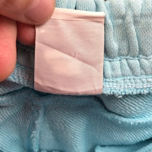 Nike Woman's Athletic Sweatshorts Medium All Over Branding Futura Blue Drawstrin - Picture 12 of 15